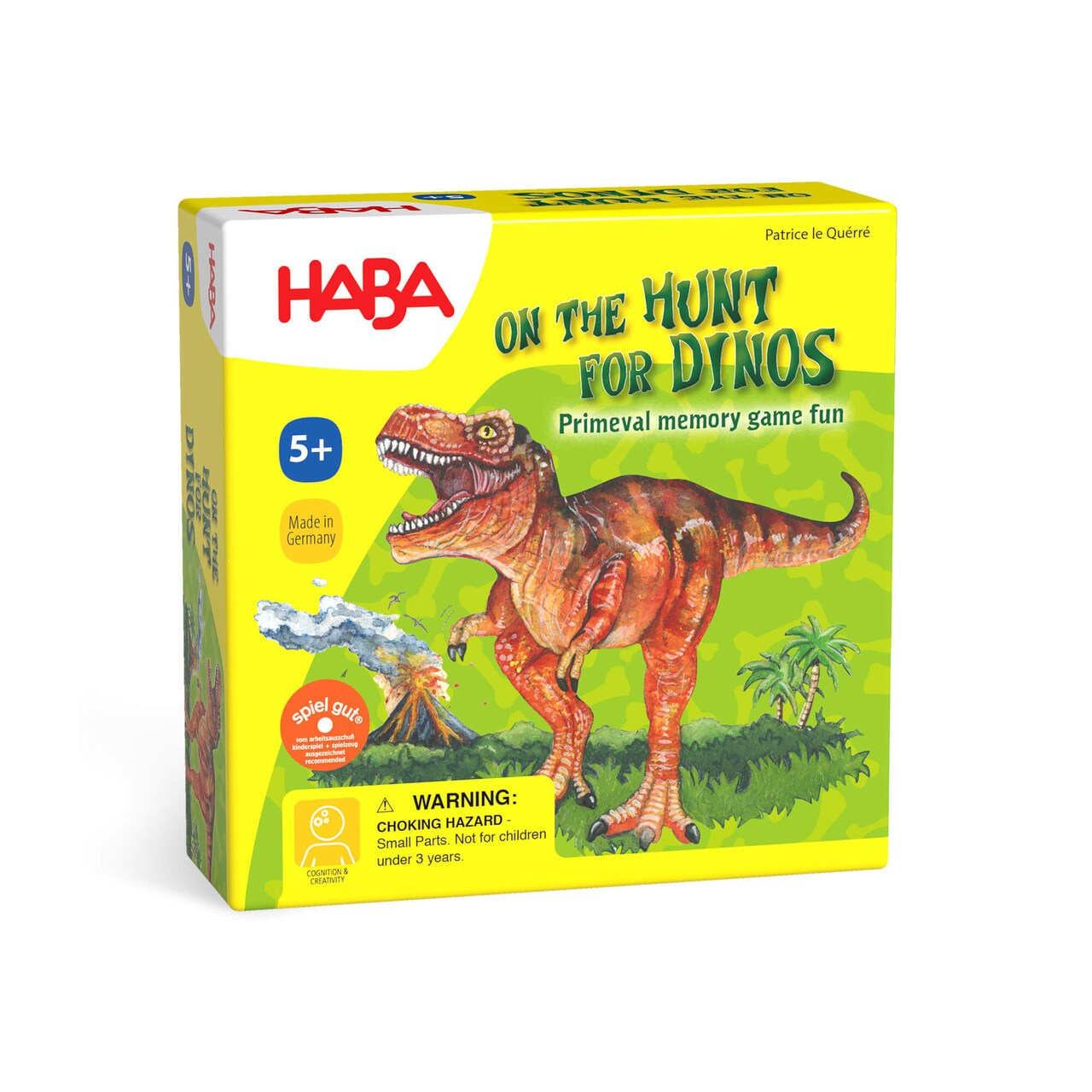 HABA On the Hunt for Dinos Mini Game - Perfect Dinosaur Toys & Fun Family Board Games for Kids 5+, Ideal Kids Travel Games